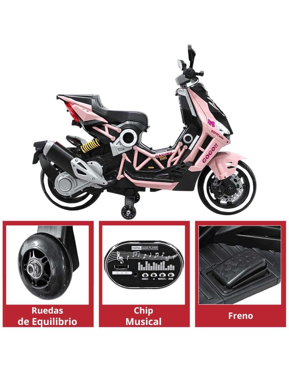 Moto montable recargable 2