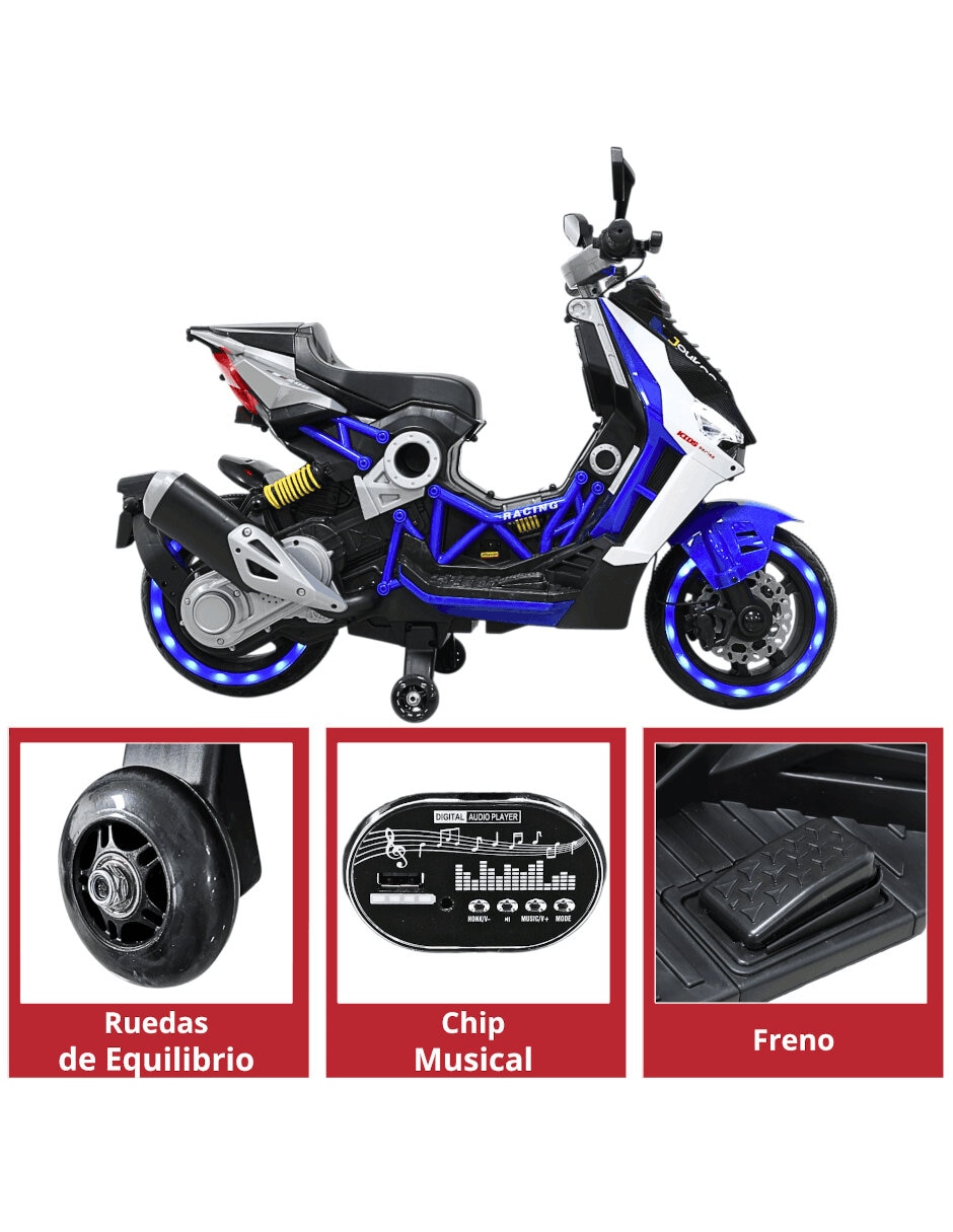 Moto montable recargable 4