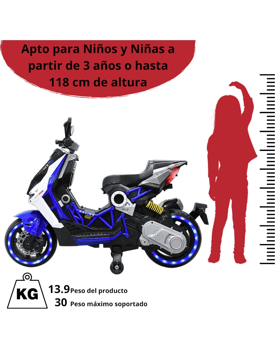 Moto montable recargable 3