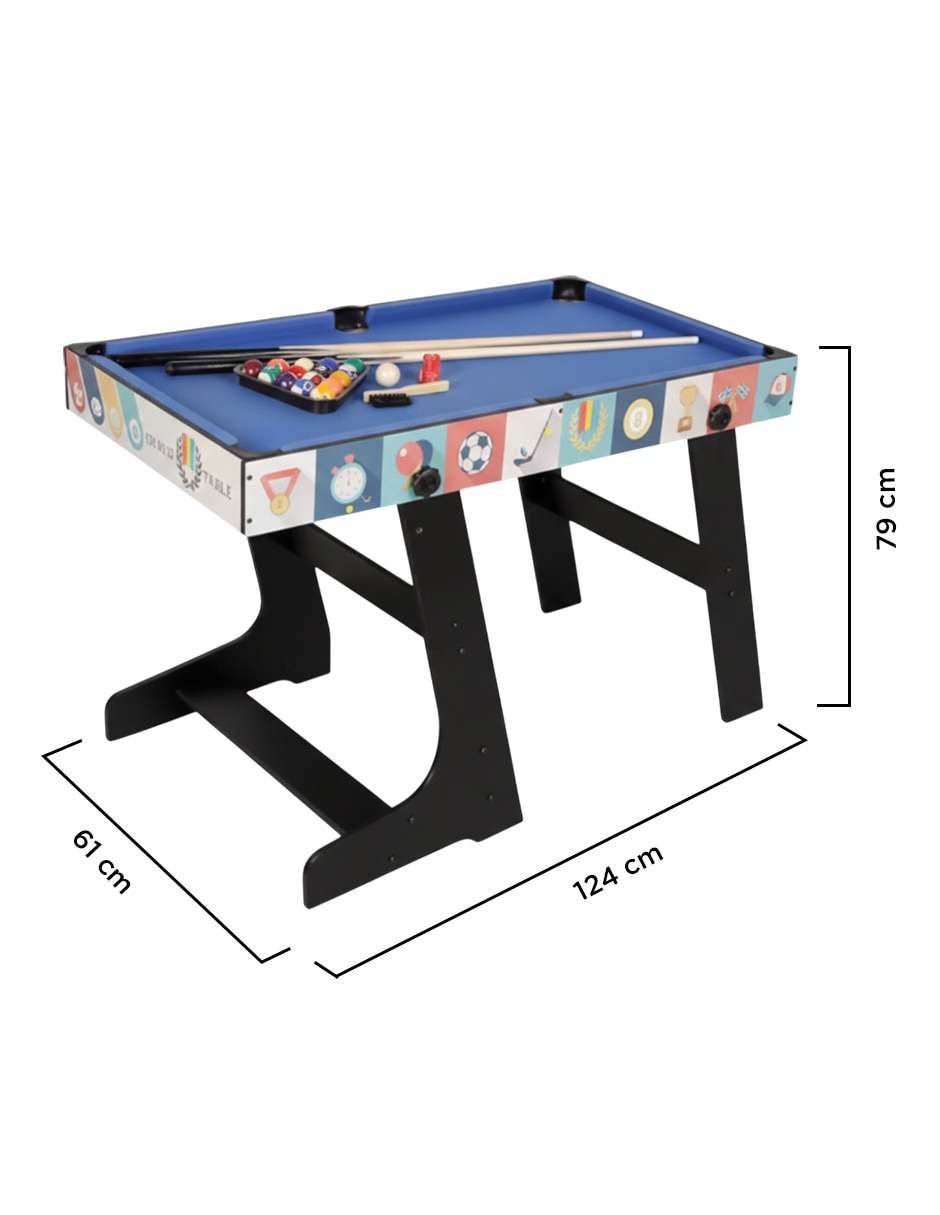 Mesa multijuegos 4 en 1 Vanlig cuatro retos mesa arcade plegable
