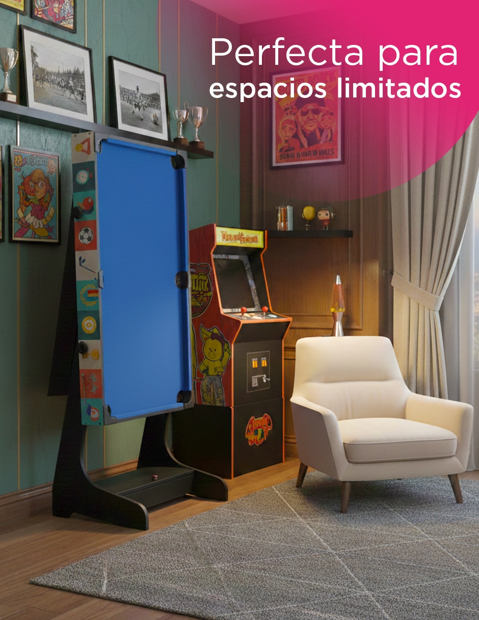 Mesa multijuegos 4 en 1 Vanlig cuatro retos mesa arcade plegable