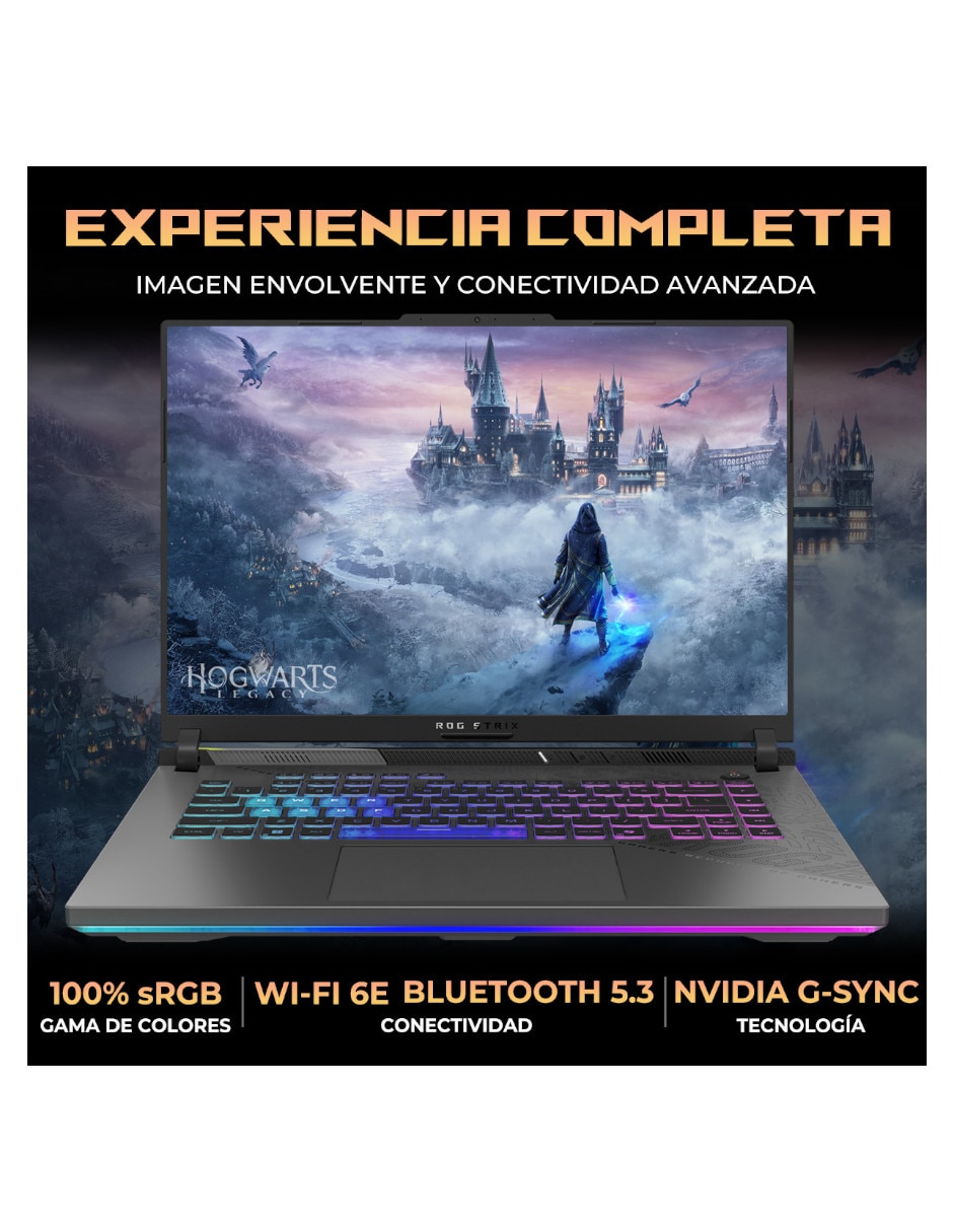 Laptop gamer ROG Strix G16 16 pulgadas Full HD+ AMD Ryzen 9 NVIDIA GeForce RTX 5070 64 GB RAM 1 TB SSD 5