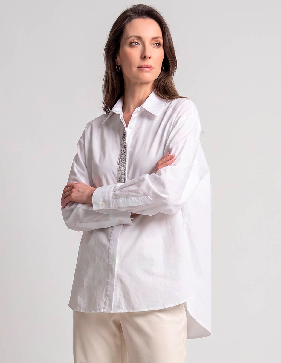 Blusa manga larga para mujer
