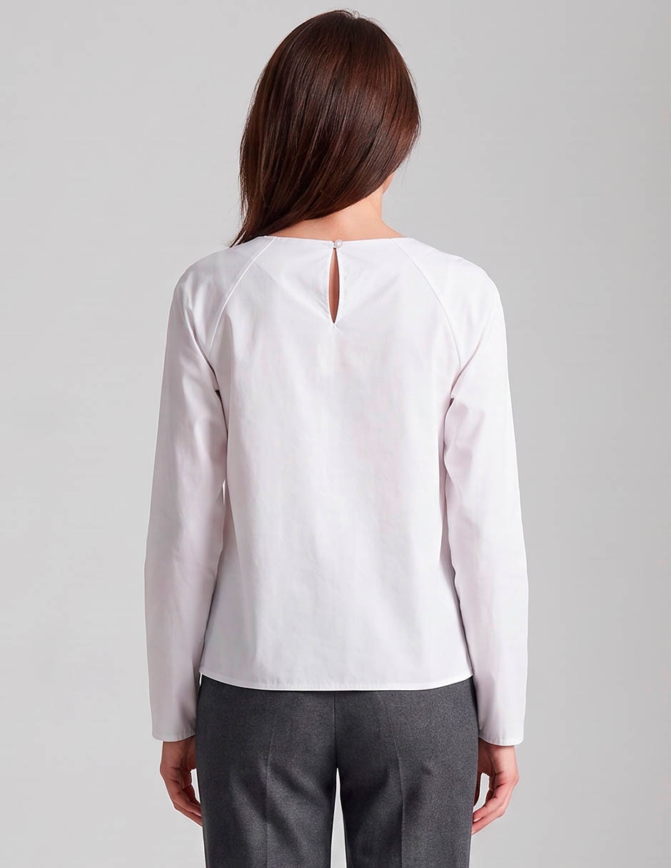Blusa damaia atelier manga larga para mujer