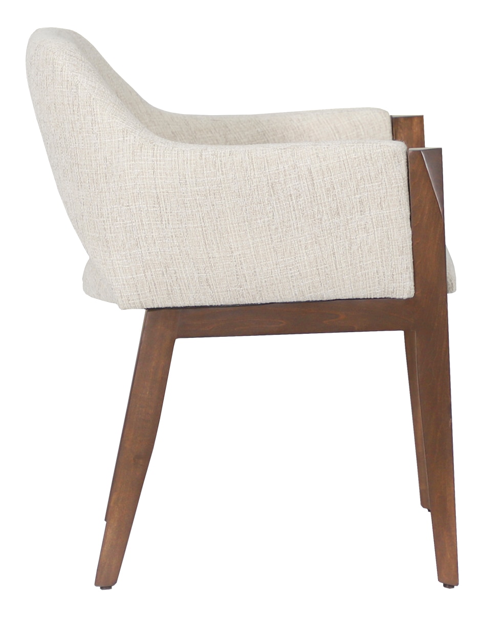 Silla con brazos de tela 7