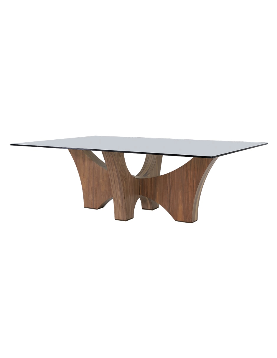 Mesa de comedor armable Del Toro de cristal