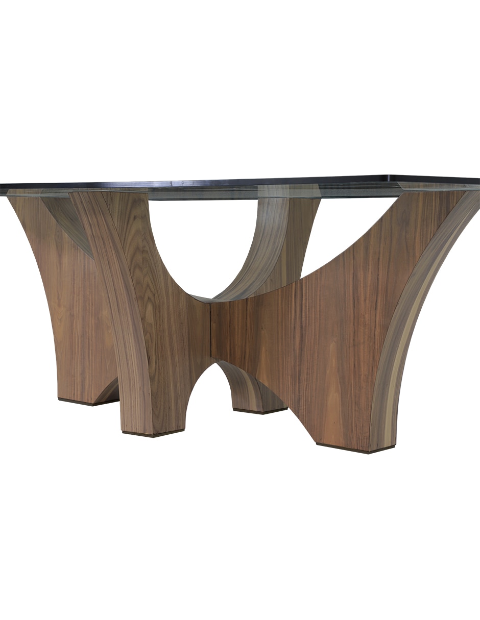 Mesa de comedor armable Del Toro de cristal