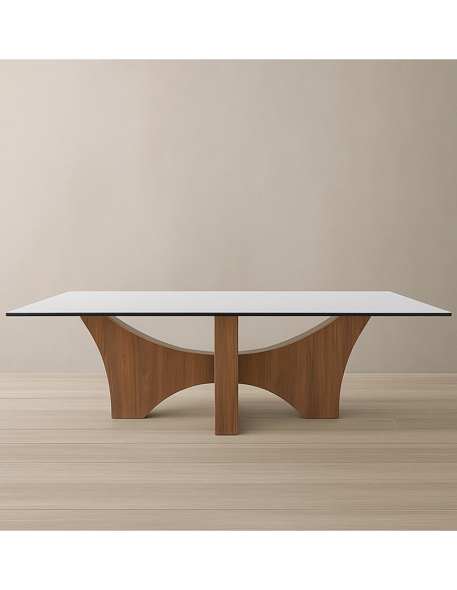 Mesa de comedor armable Del Toro de cristal