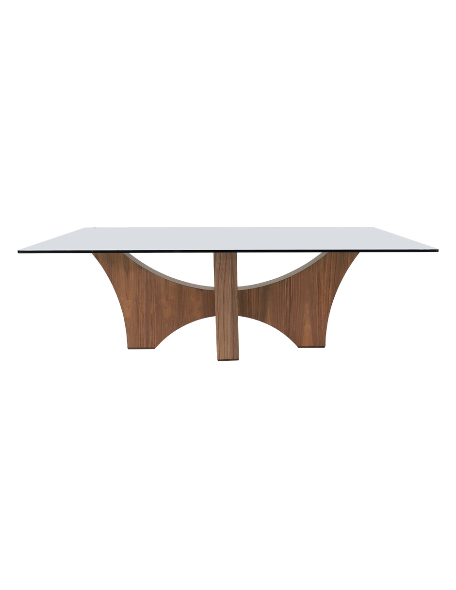 Mesa de comedor armable Del Toro de cristal