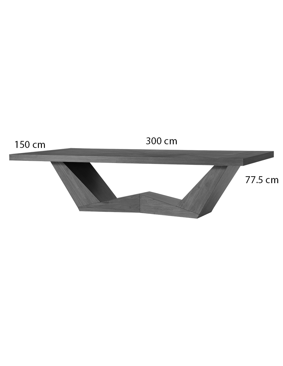 Mesa de comedor astoria del toro de chapa madera