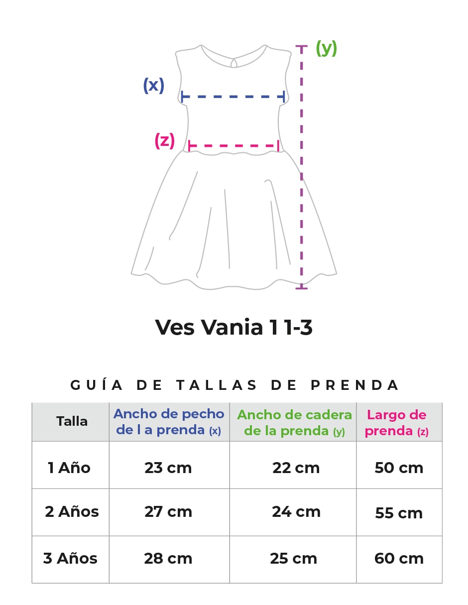Vestido Flory para bebé niña