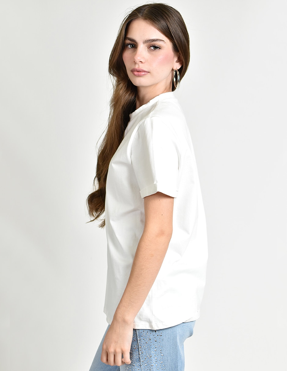 Playera manga Corta No aplica cuello Redondo para mujer 3