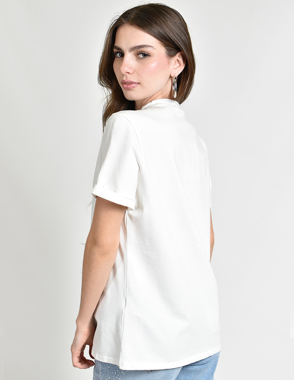 Playera manga Corta No aplica cuello Redondo para mujer 2