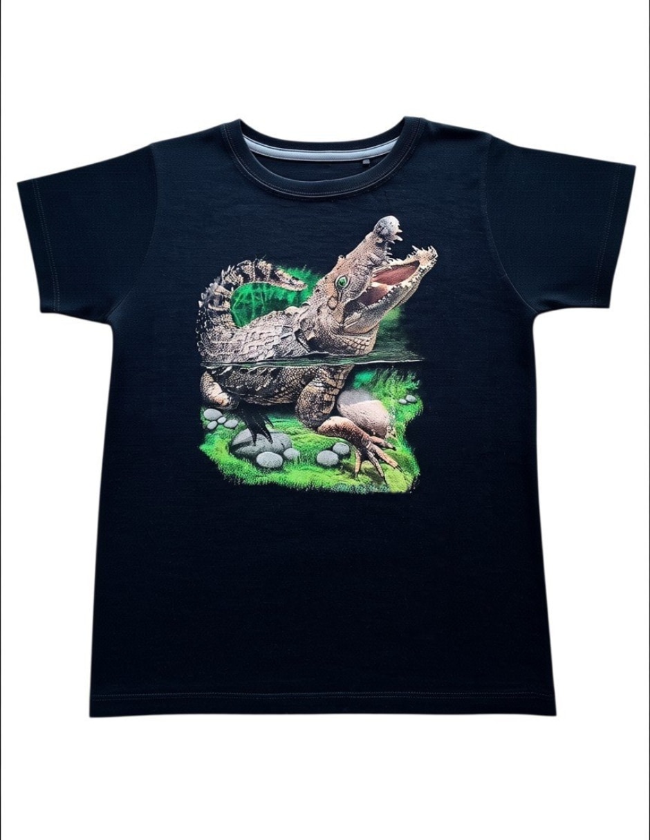 Playera Gromo cocodrilo manga corta unisex