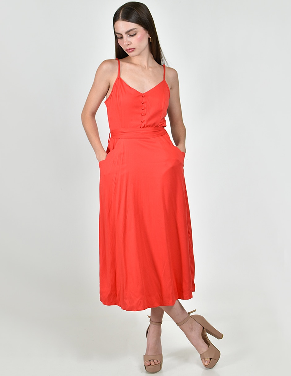 Vestido midi casual para mujer