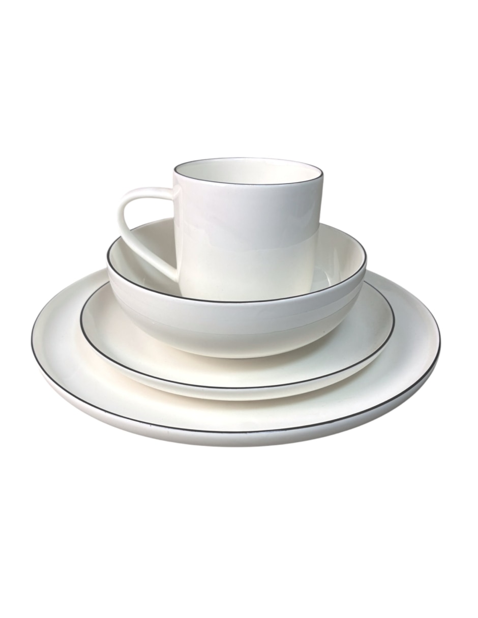 Kasablanka cocina de porcelana para 4 personas