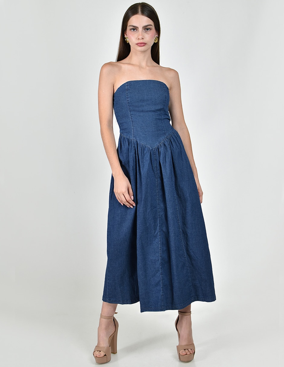 Vestido midi casual para mujer