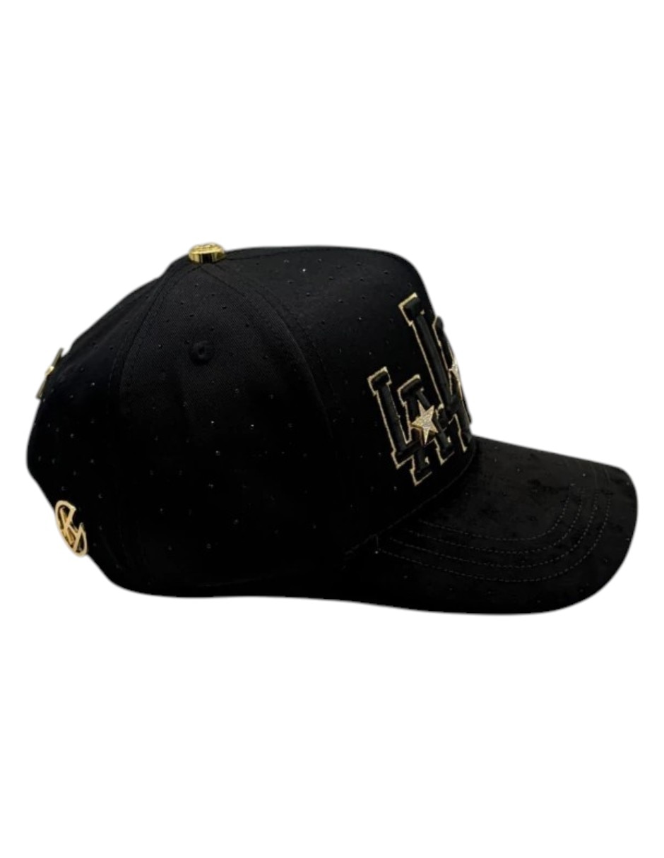 Gorra visera curva snapback casual lalala star gold para hombre 4