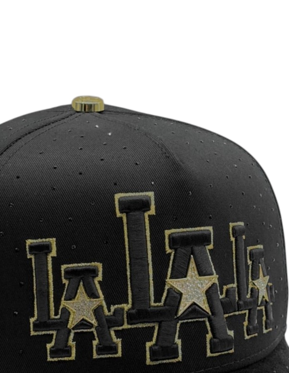 Gorra visera curva snapback casual lalala star gold para hombre 8