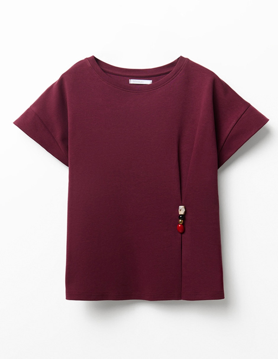 Playera manga corta cuello redondo para mujer 4