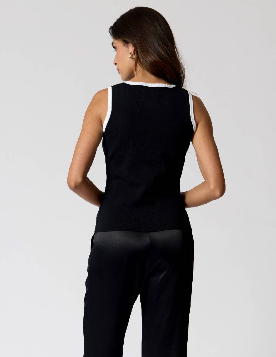 Blusa Criteria sin manga para mujer