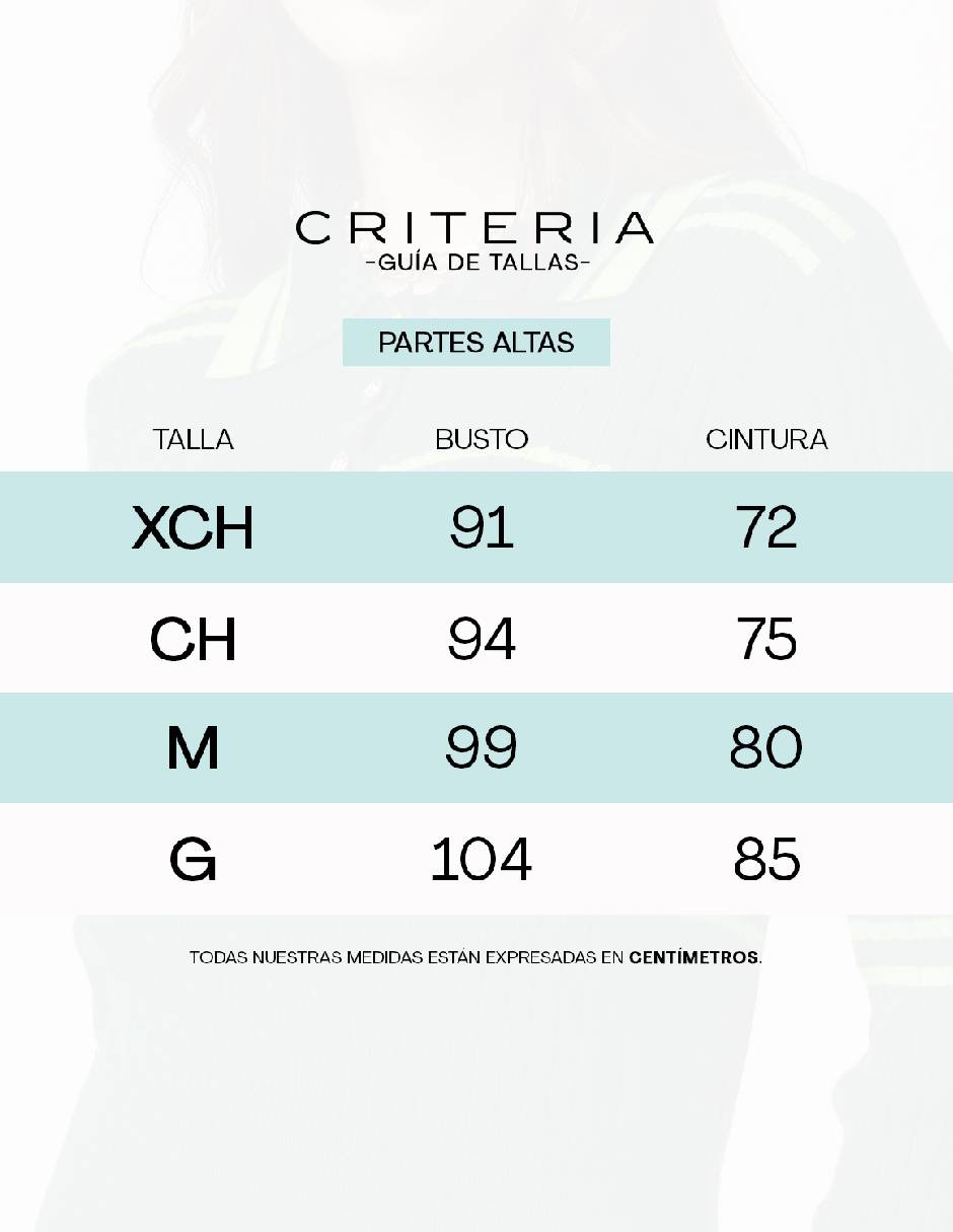 Blusa Criteria sin manga para mujer