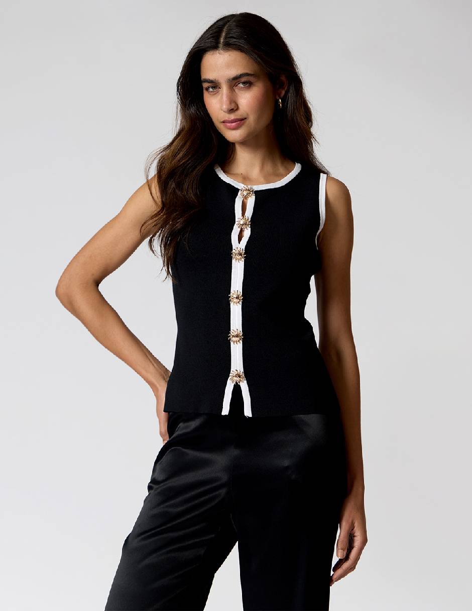 Blusa Criteria sin manga para mujer