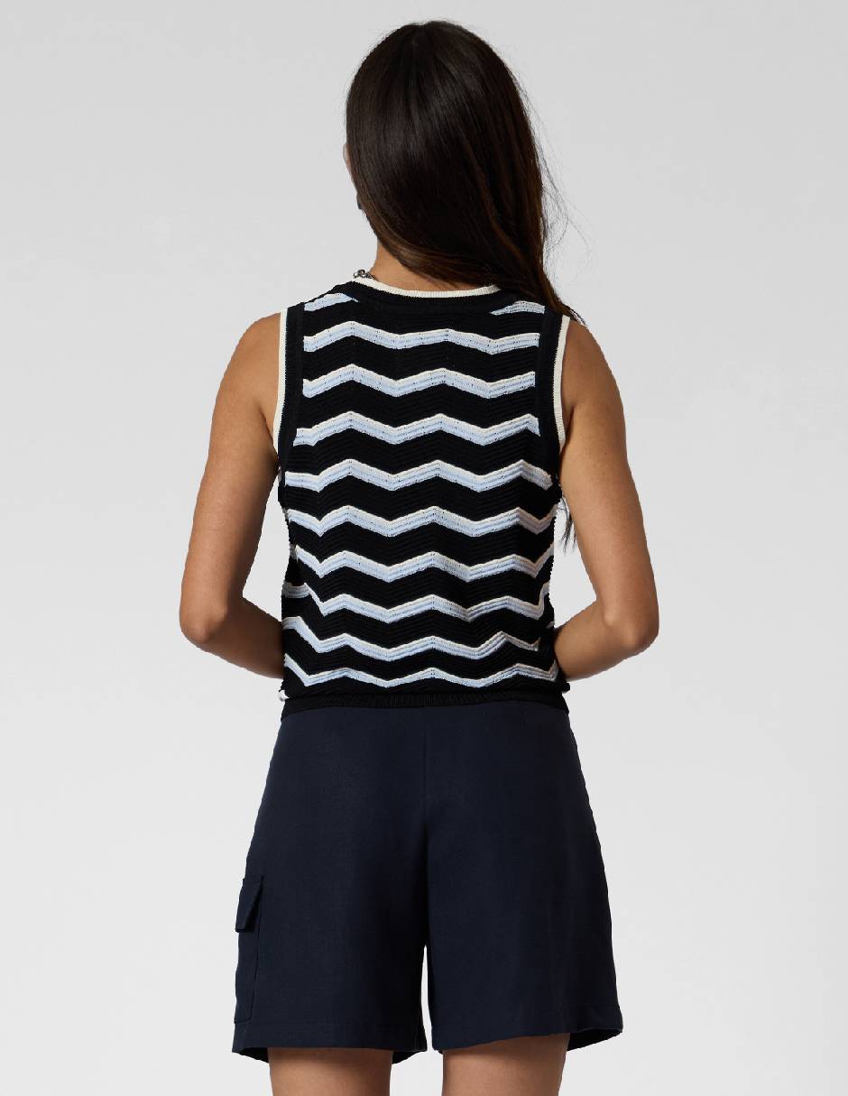 Blusa Criteria sin manga para mujer