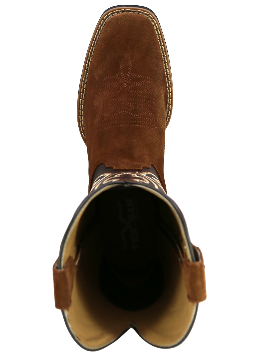 Bota texaban vaquera de piel para hombre