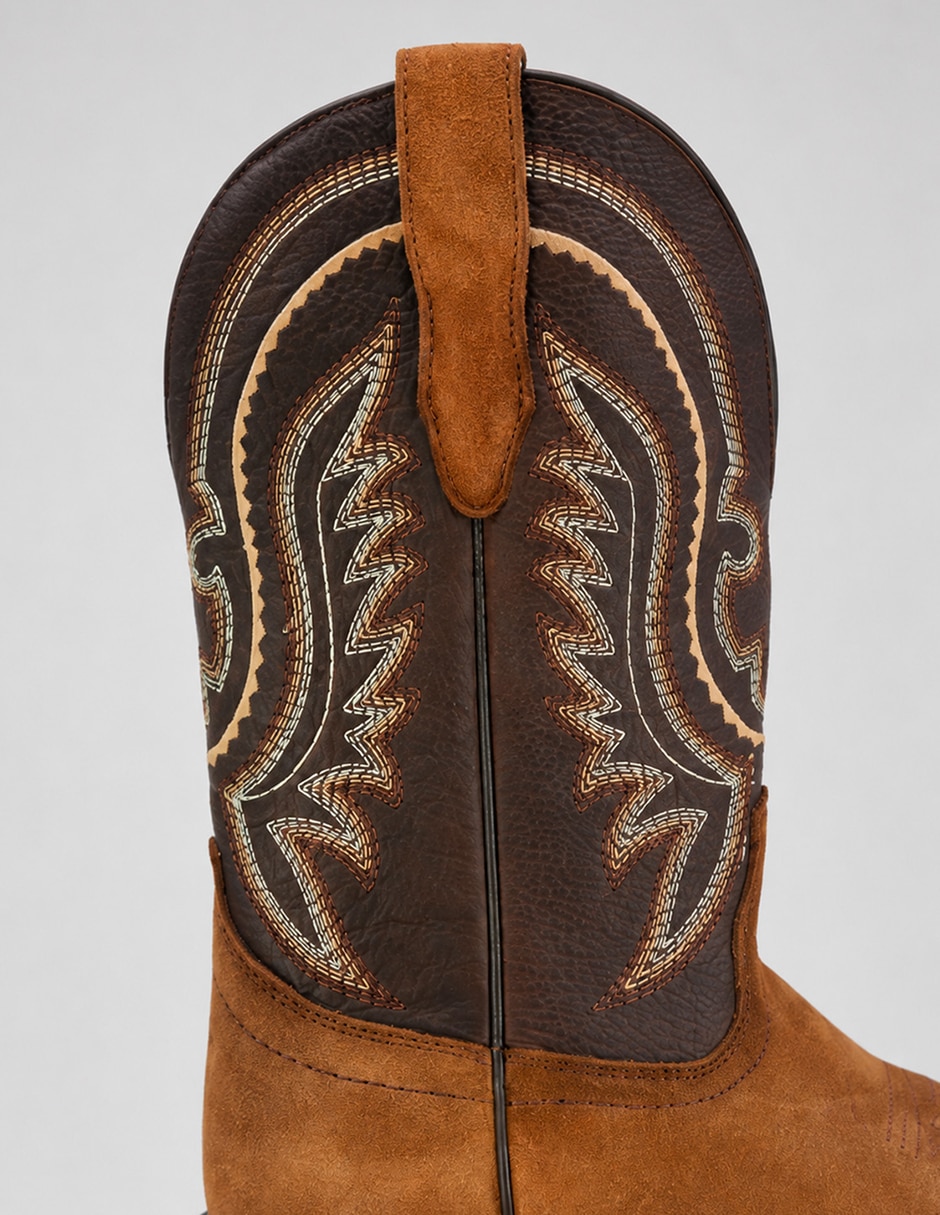 Bota texaban vaquera de piel para hombre