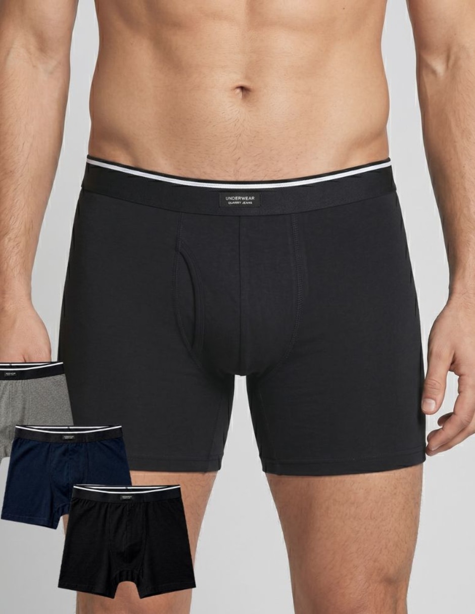 Bóxer trunk de algodón para hombre 1 piezas (si aplica) 1
