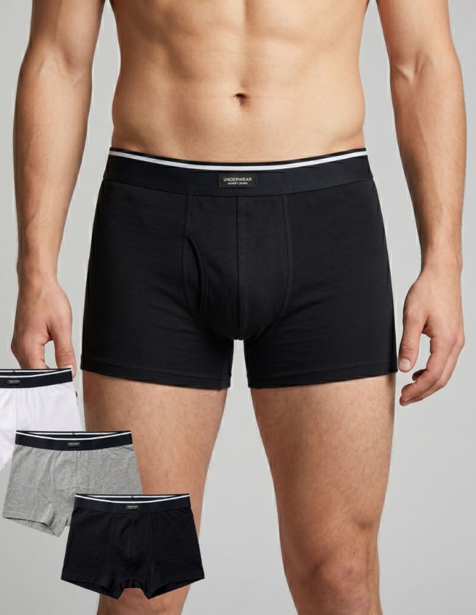Bóxer de algodón para hombre 1 piezas (si aplica)