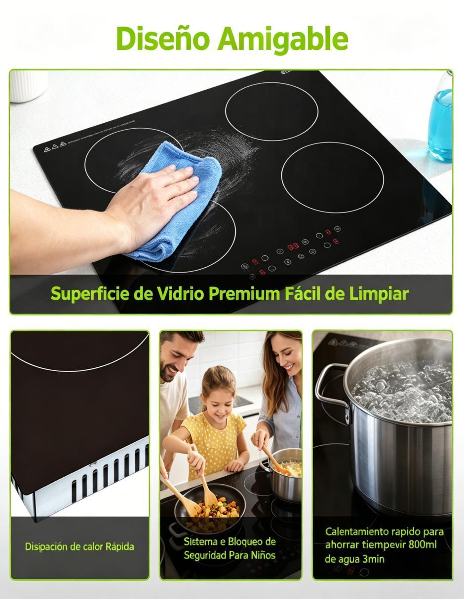 Parrilla de inducción ewtto et