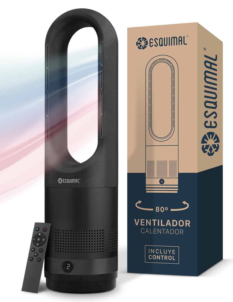 Ventilador 2 en 1 Esquimal con control remoto 8 velocidades
