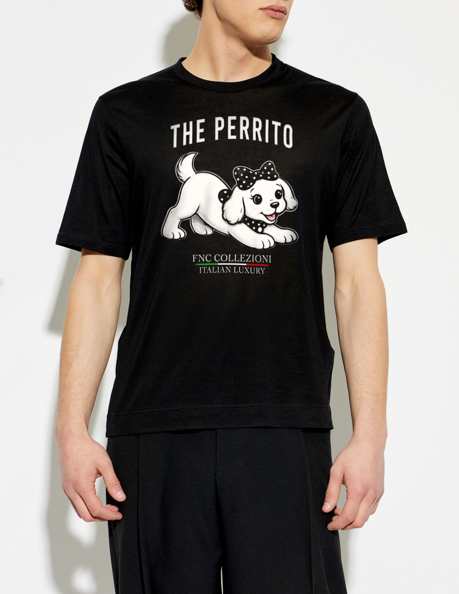 Playera the perrito cuello redondo para hombre Playera the perrito cuello redondo para hombre