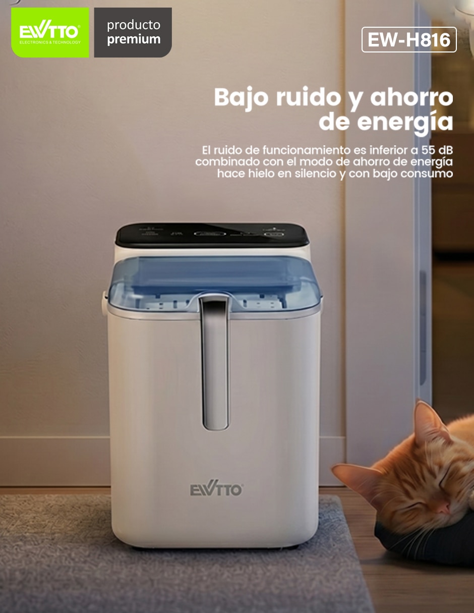 Máquina de hielo ewtto ew