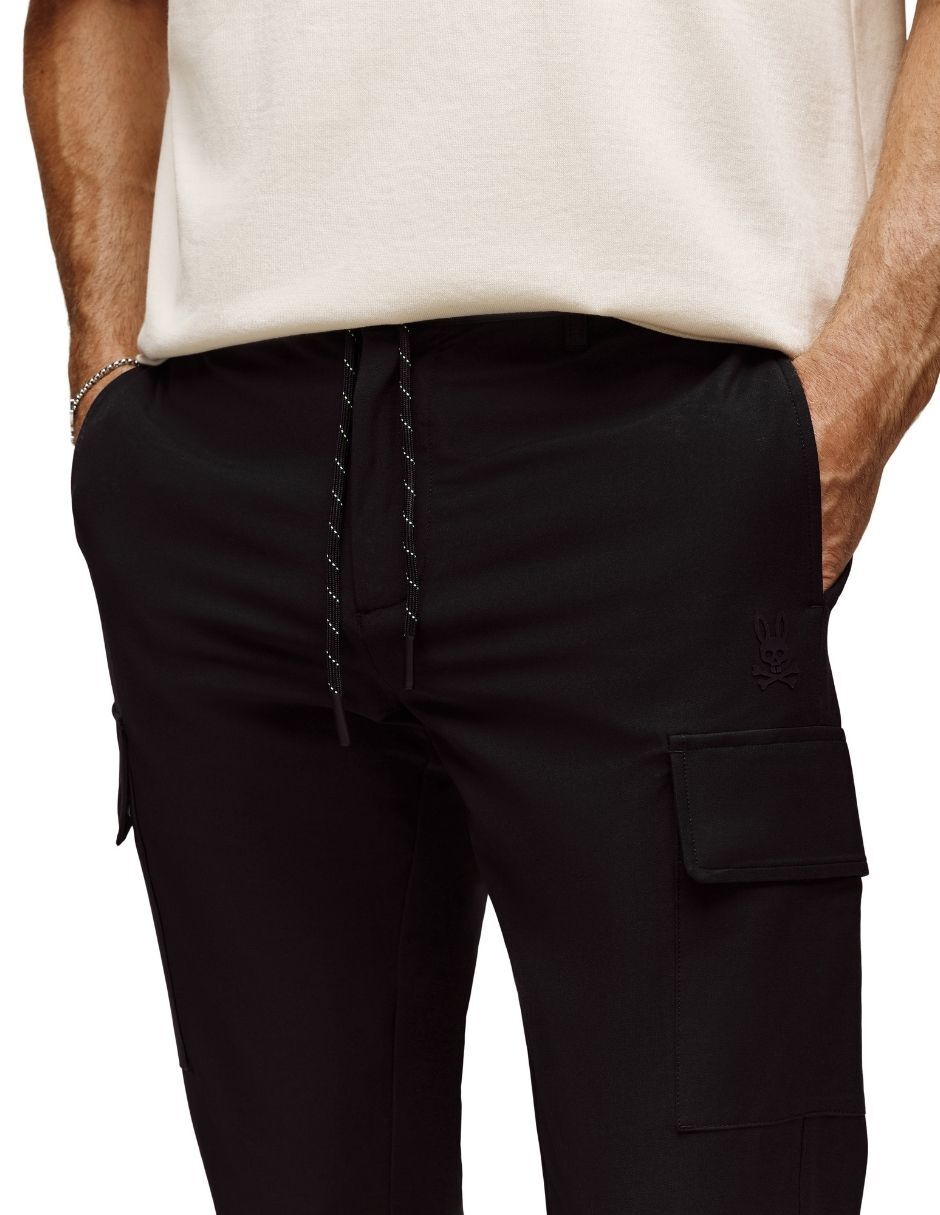 Pantalón casual jogger regular psycho bunny de algodón y elastano para hombre