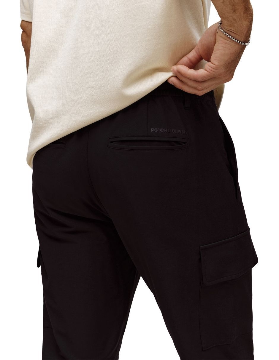 Pantalón casual jogger regular psycho bunny de algodón y elastano para hombre