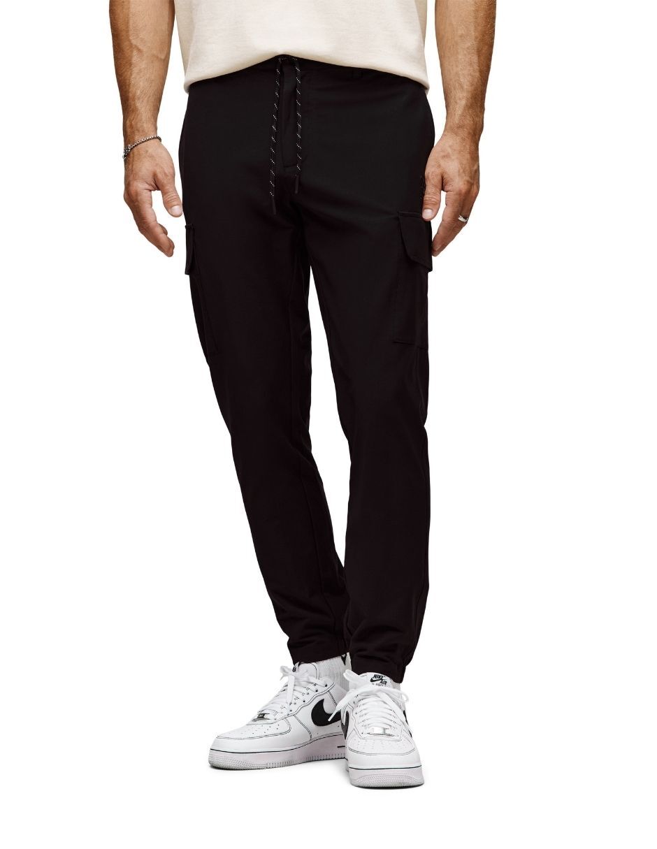 Pantalón casual jogger regular psycho bunny de algodón y elastano para hombre