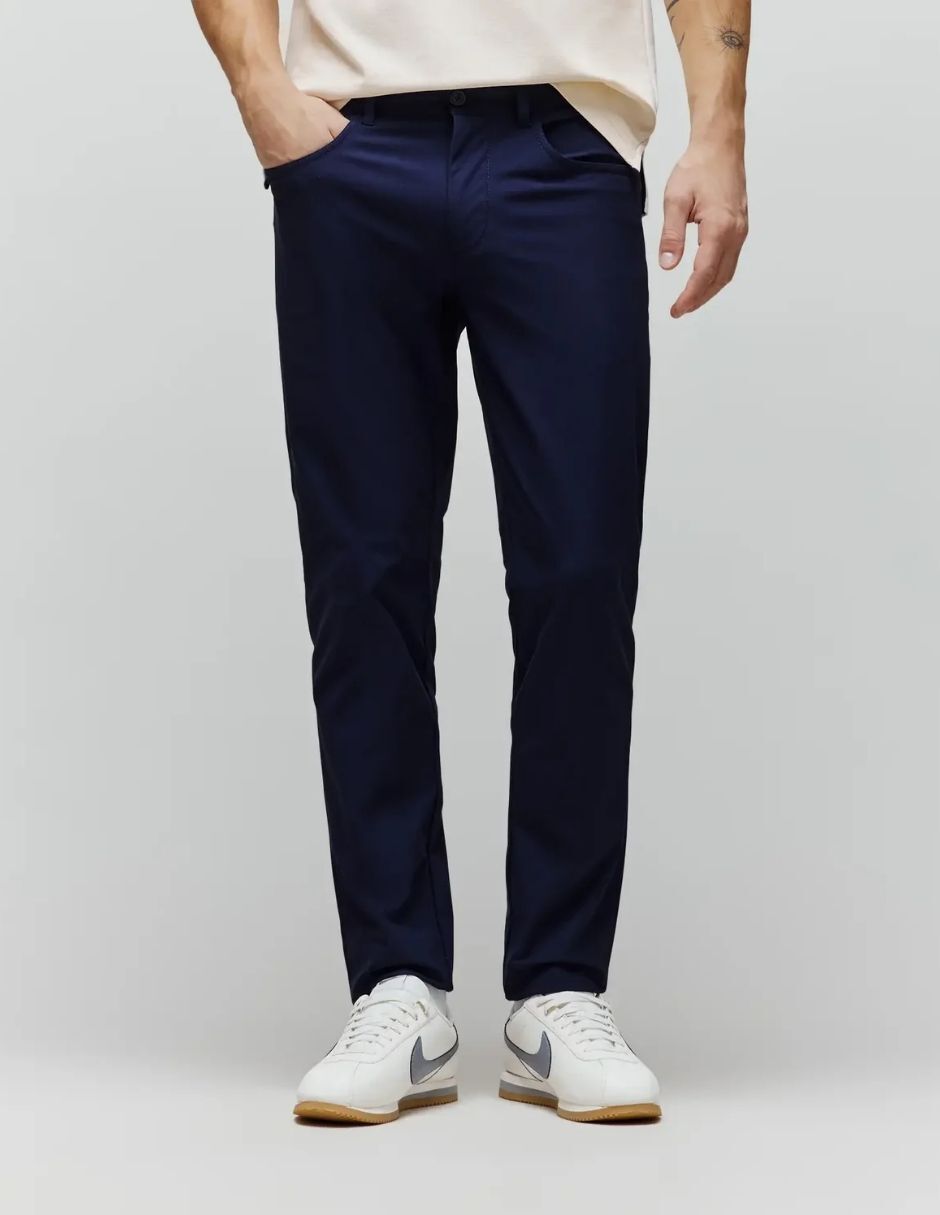 Pantalón casual regular regular para hombre