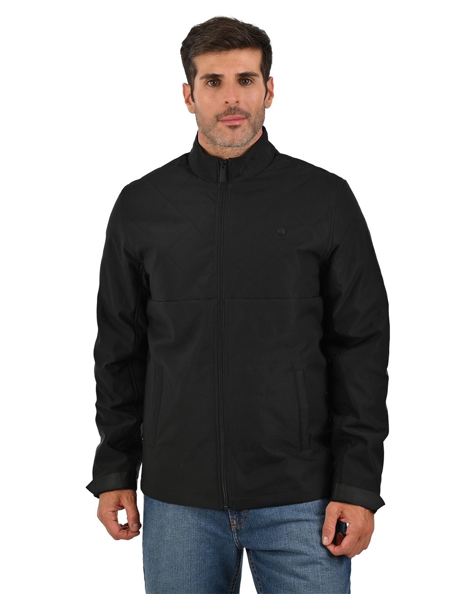 Chamarra casual con bolsillos para hombre
