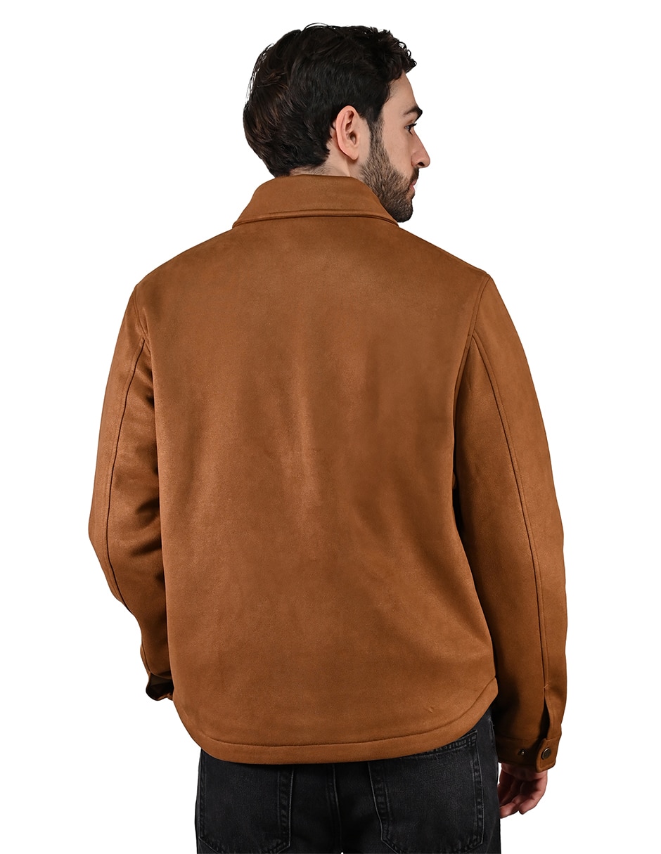 Chamarra casual leecon bolsillos para hombre