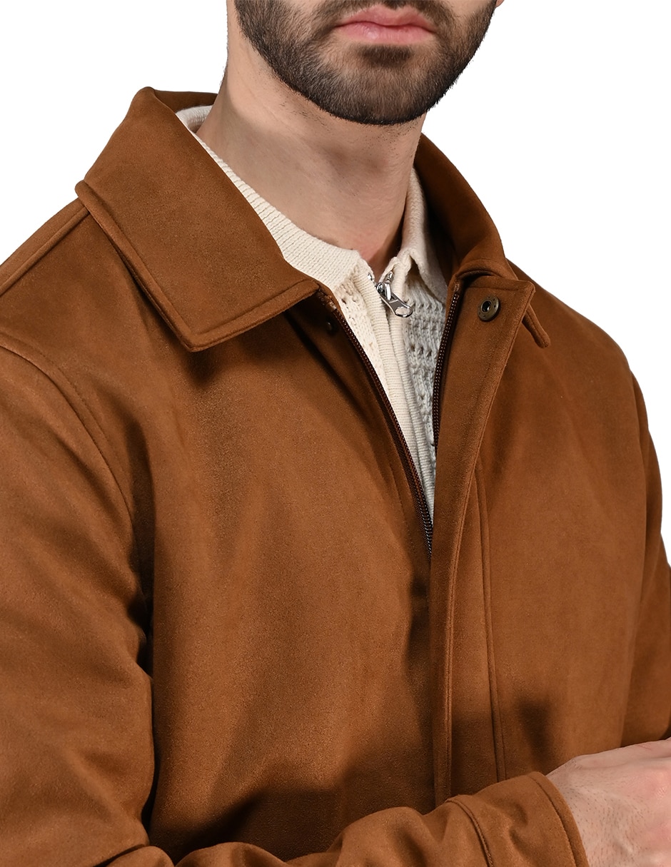 Chamarra casual leecon bolsillos para hombre