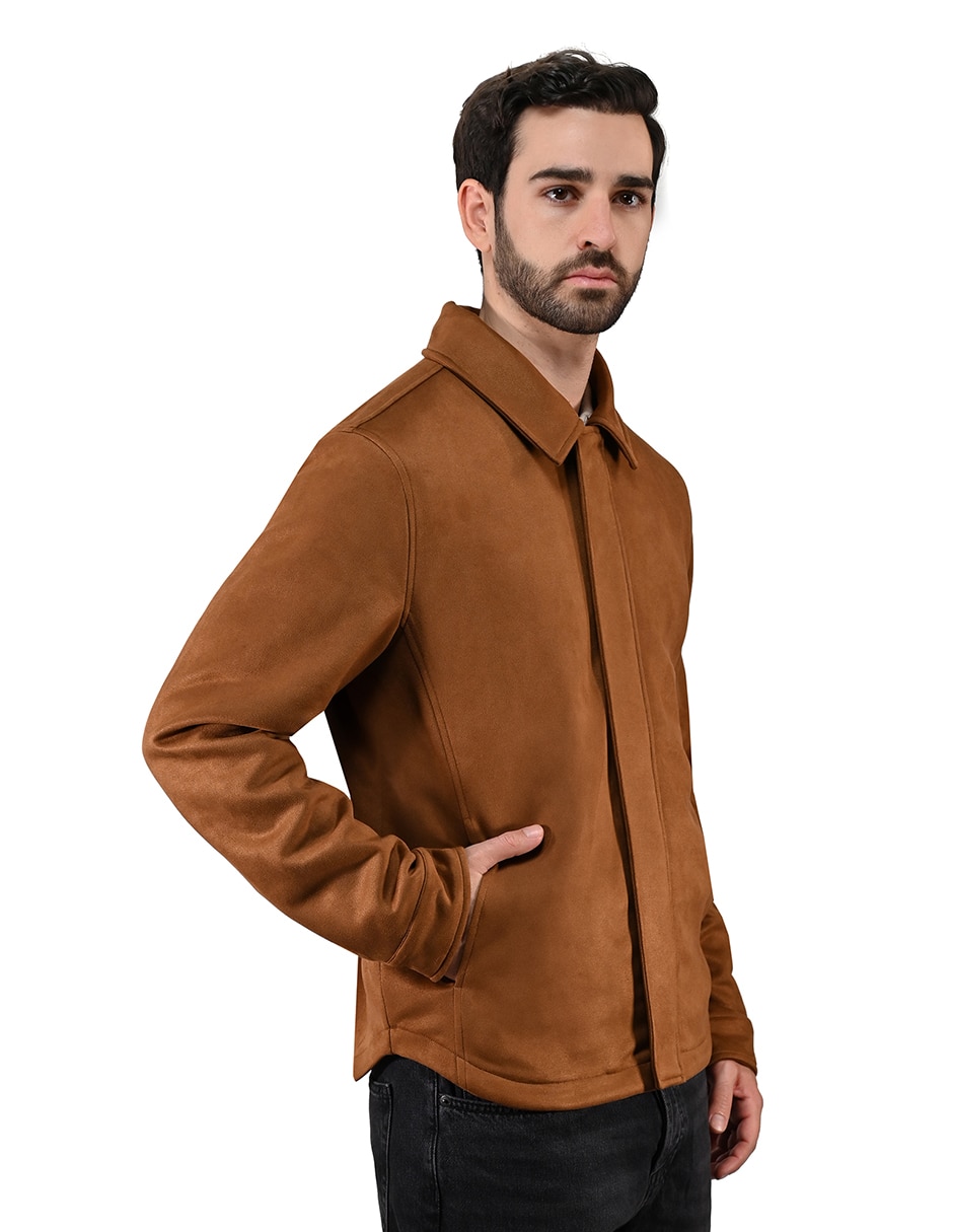 Chamarra casual leecon bolsillos para hombre