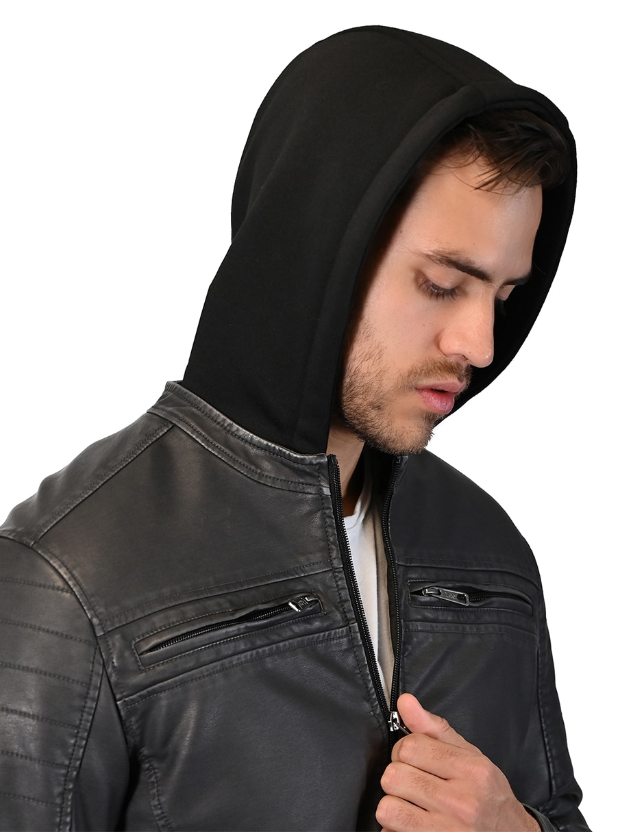 Chamarra casual leecon bolsillos para hombre