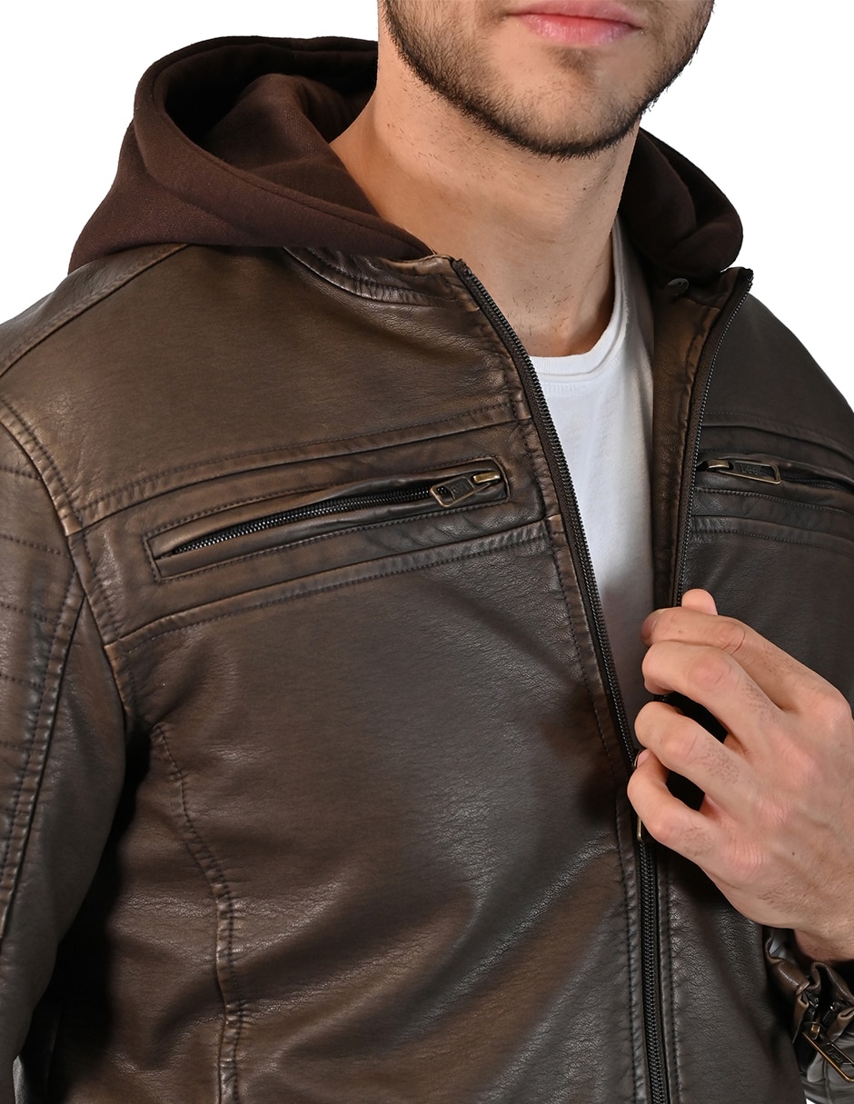 Chamarra casual con bolsillos para hombre 4