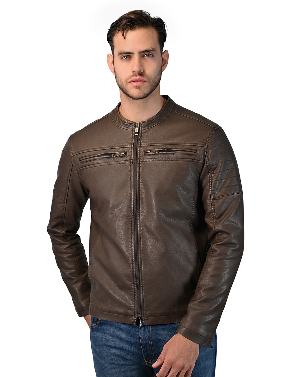 Chamarra casual con bolsillos para hombre 2