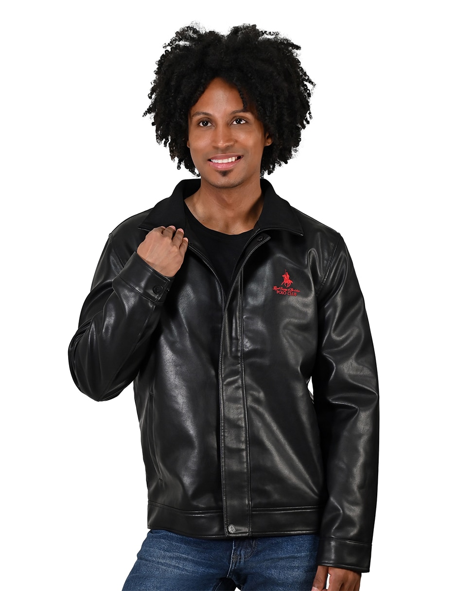 Chamarra casual polo clubcon bolsillos para hombre
