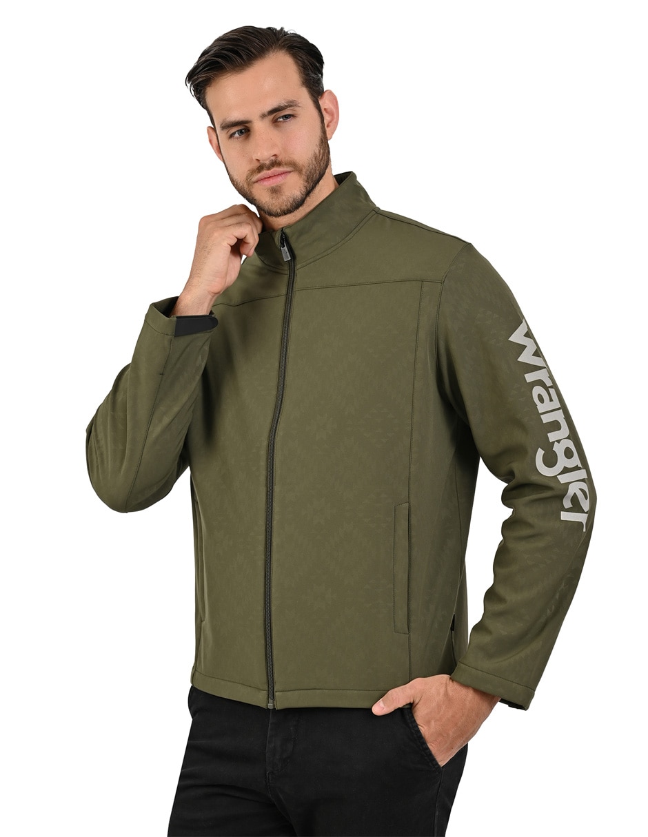 Chamarra casual wranglercon bolsillos para hombre