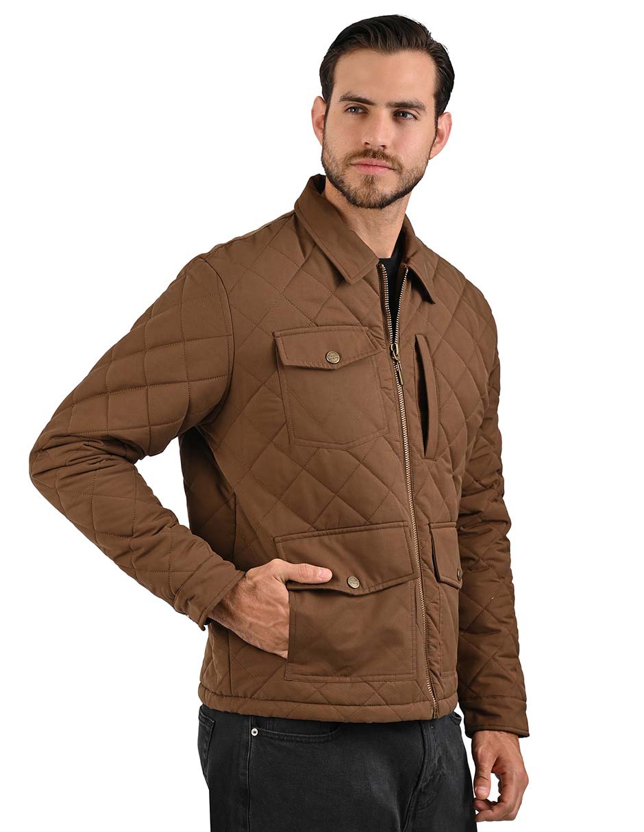 Chamarra casual wranglercon bolsillos para hombre
